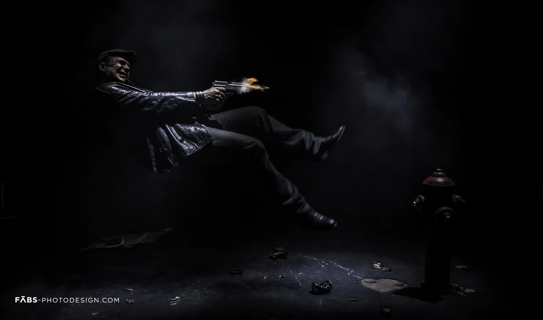 Inszenierte Editorial-Aufnahme im Studio